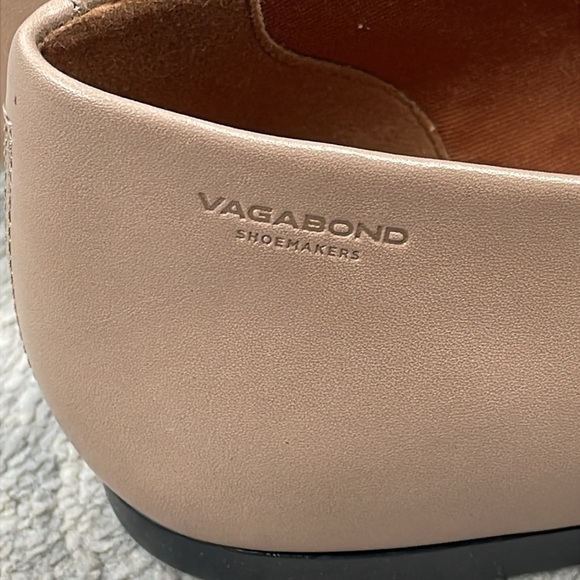 NIB Vagabond Jolin Ballet Mary Jane Flats Patent Taupe Sz 39 - Picture 11 of 16